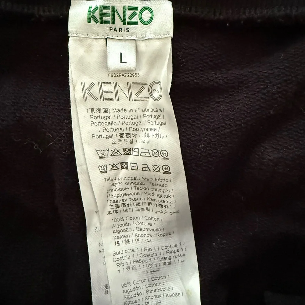 Kenzo Black Sweatpants Comfortable Athleisure Wear - Picture 4 of 4